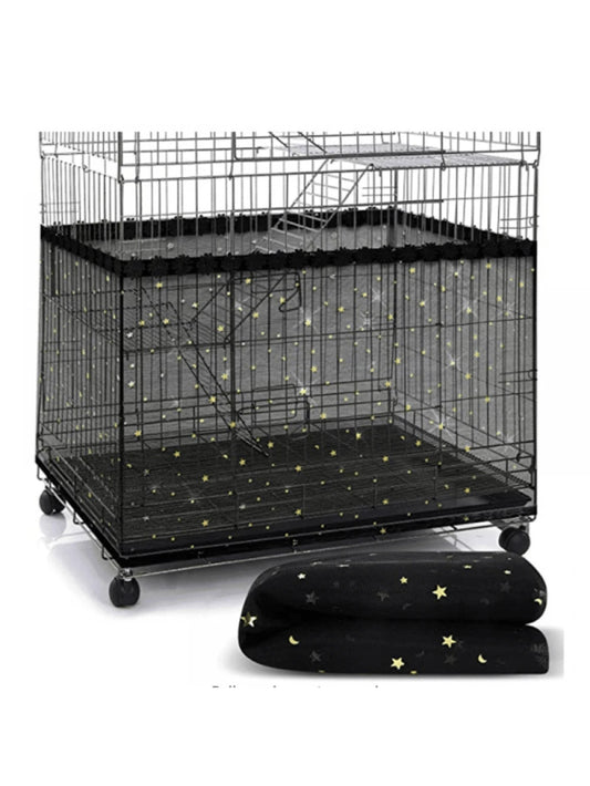 1pc Universal Bird Cage Cover 360 Degrees Covering Bird Cage Mesh Net Elastic Birdcage Cover Soft Bird Seed Guard Skirt For Home Bird Cage Cover Shell Skirt Net Easy Cleaning Seed Catcher Guard Bird C