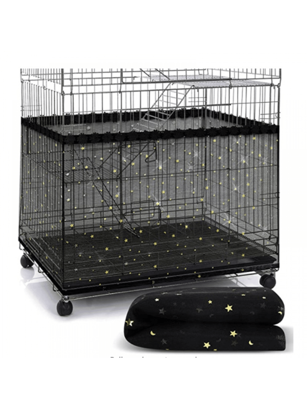 1pc Universal Bird Cage Cover 360 Degrees Covering Bird Cage Mesh Net Elastic Birdcage Cover Soft Bird Seed Guard Skirt For Home Bird Cage Cover Shell Skirt Net Easy Cleaning Seed Catcher Guard Bird C