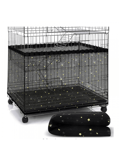 1pc Universal Bird Cage Cover 360 Degrees Covering Bird Cage Mesh Net Elastic Birdcage Cover Soft Bird Seed Guard Skirt For Home Bird Cage Cover Shell Skirt Net Easy Cleaning Seed Catcher Guard Bird C