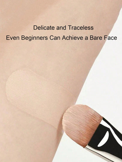 1pc Upgraded DM-191 Flat Circular Ultra-Thin Concealer Foundation Makeup Brushes,For Professional Liquid Foundation And Concealer Contouring Portable Multi-Functional Makeup Brush For Face: Foundation