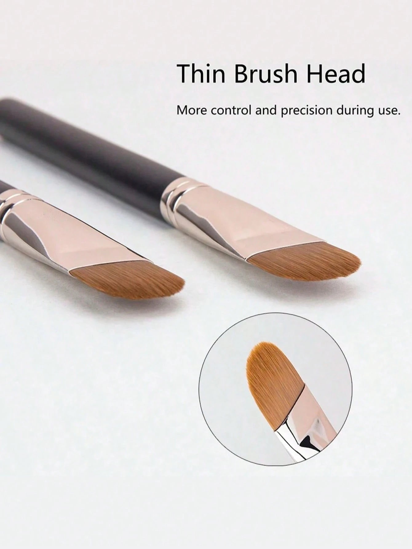 1pc Upgraded DM-191 Flat Circular Ultra-Thin Concealer Foundation Makeup Brushes,For Professional Liquid Foundation And Concealer Contouring Portable Multi-Functional Makeup Brush For Face: Foundation