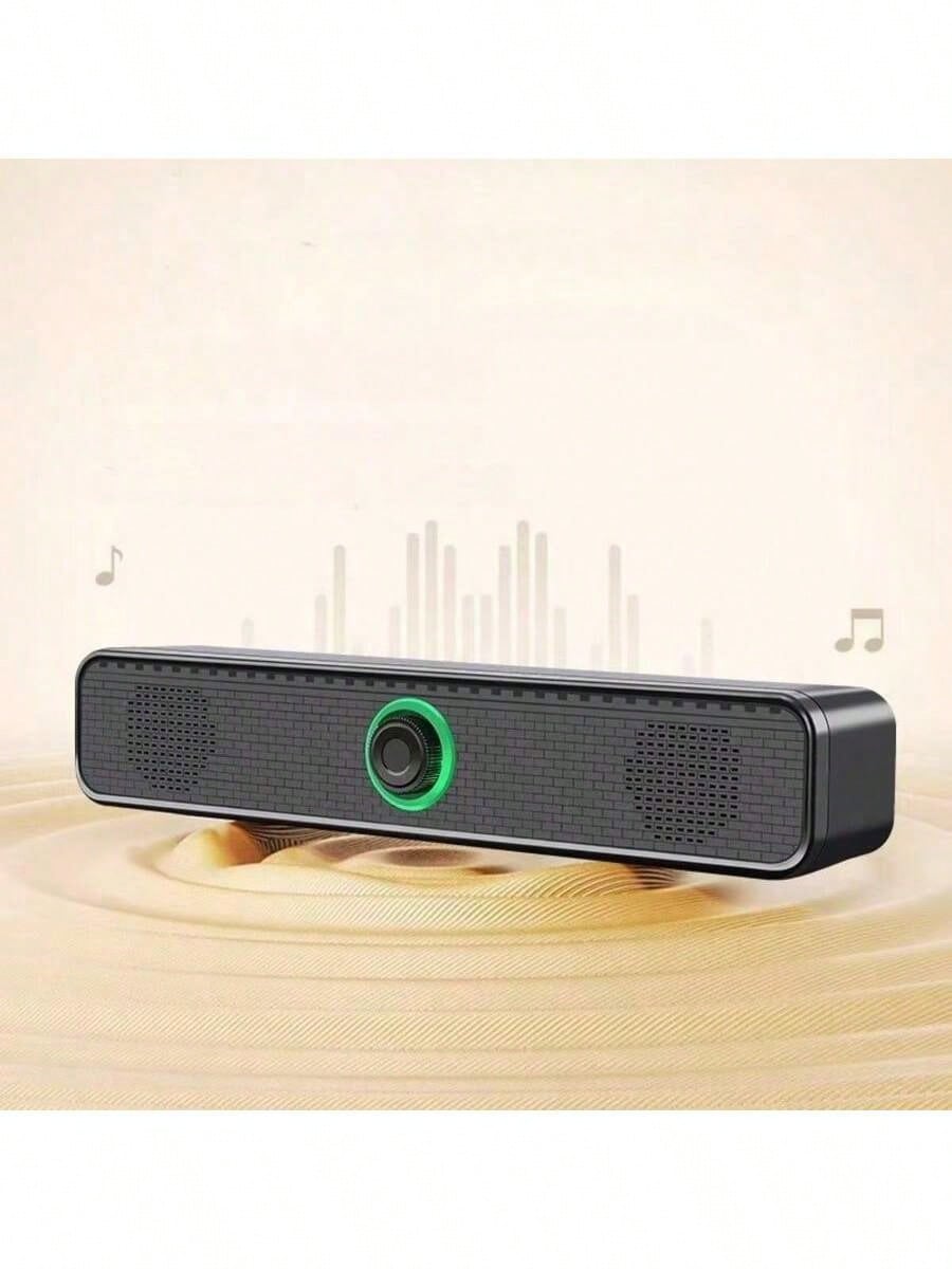 1pc USB Powered Wired Stereo Desktop Speaker, Suitable For Computer, Desktop, Laptop, PC, Tablet, Phone, CD Player, Wireless Speaker, 3.5mm Interface, TV Screen