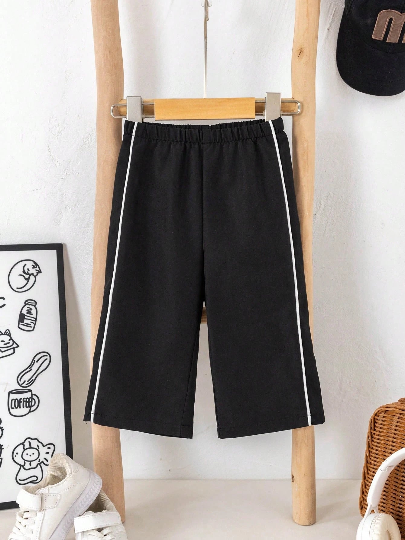 1pc Young Boys' Casual Sports Pants,Straight Leg,Soft & Comfortable,With Drawstring Decoration,Suitable For Daily Wear,School,Outdoor,All Season