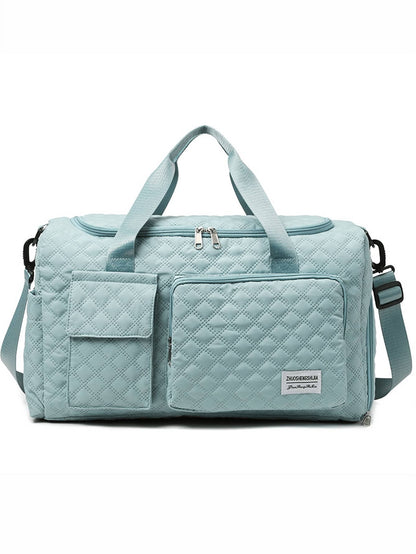 1PCS Deluxe Large Capacity Duffel Bag- Multi-Functional Shoulder And Crossbody Tote Bag With Two Size Options With Wet/Dry Pocket And Dual Side Pockets For Travel And Fitness