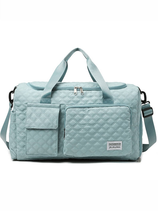 1PCS Deluxe Large Capacity Duffel Bag- Multi-Functional Shoulder And Crossbody Tote Bag With Two Size Options With Wet/Dry Pocket And Dual Side Pockets For Travel And Fitness
