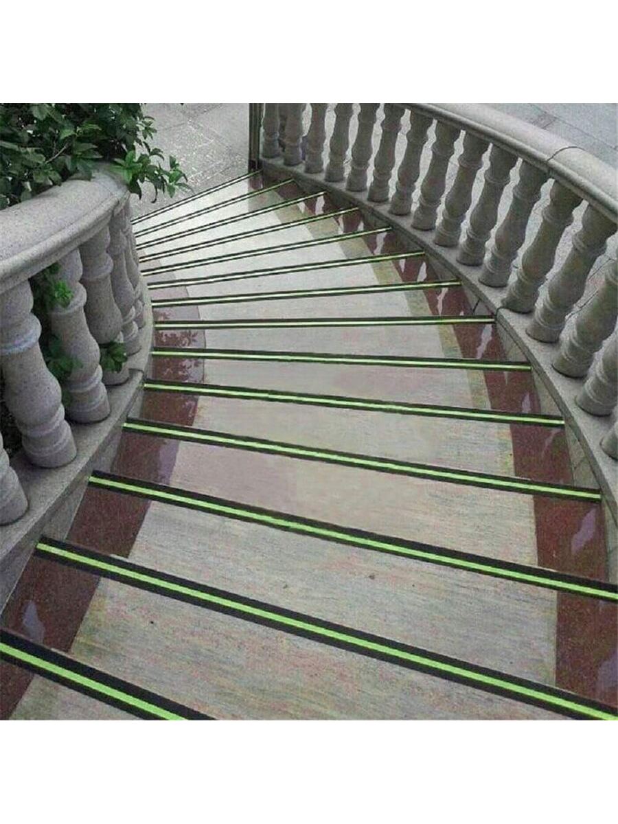 1roll 1/3/5m Length PET Luminous Anti-Slip Tape, Self-Luminous Stair Tread Anti-Slip Tape, Glow-In-The-Dark Warning Tape For Home Decor And Outdoor Garden Anti-Slip Decoration