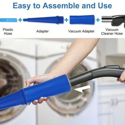 1set Dryer Vent Cleaner Kit, Efficient Deep Cleaning, Removes Lint With Power Washer And Vacuum Hose Attachment
