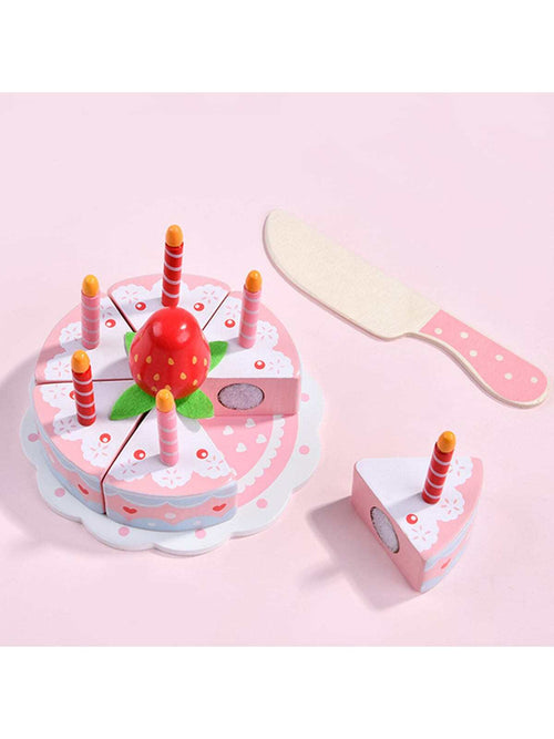 1set Pretend Toy, Creative Cake Design Pretend Play Toy For Kids,Spielen,Wooden Toys>Kitchenware,Play Kids,Pretend Food,Princess Toys,Girl Toys Age 2,Wooden Toys,Kids Toys,Toys For Girls