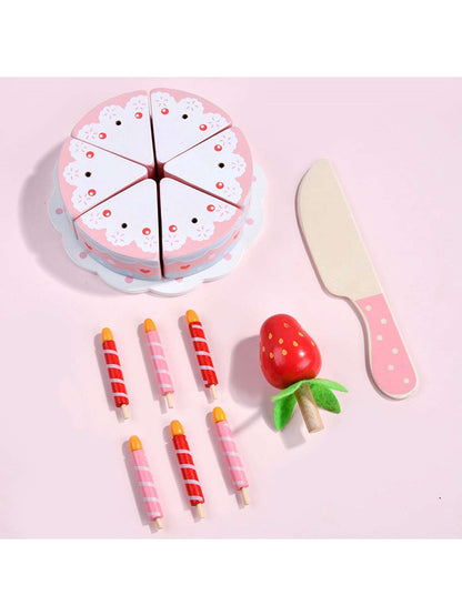 1set Pretend Toy, Creative Cake Design Pretend Play Toy For Kids,Spielen,Wooden Toys>Kitchenware,Play Kids,Pretend Food,Princess Toys,Girl Toys Age 2,Wooden Toys,Kids Toys,Toys For Girls