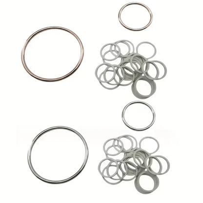 2/3/4/6Pcs Invisible Clothing Accessories Rubber Band Set, Shirt Skirt Waist Clip Back Tightening Metal Ring Short Sleeve T-Shirt Skirt Suit Waist Buckle Back Clip Ring