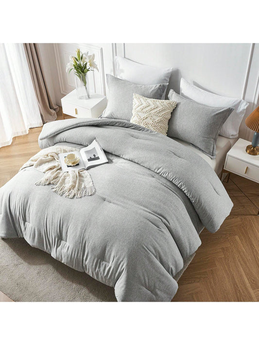 2/3-Piece Soft Luxury Bed Comforter Set Queen, Boho Cationic Dyeing Breathable Fluffy Bed Sets With 1 Comforter And 1 Or 2 Pillow Shams For All Season, Bedding Set, Room Decor, Bedroom Decor, Ideal
