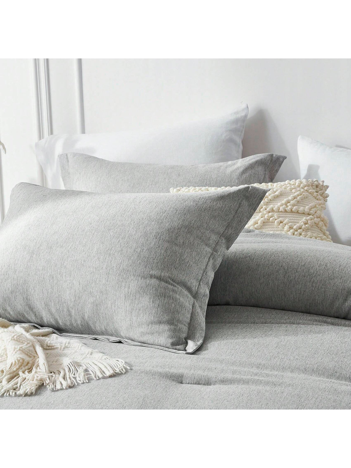 2/3-Piece Soft Luxury Bed Comforter Set Queen, Boho Cationic Dyeing Breathable Fluffy Bed Sets With 1 Comforter And 1 Or 2 Pillow Shams For All Season, Bedding Set, Room Decor, Bedroom Decor, Ideal