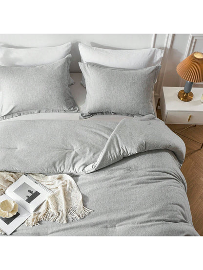 2/3-Piece Soft Luxury Bed Comforter Set Queen, Boho Cationic Dyeing Breathable Fluffy Bed Sets With 1 Comforter And 1 Or 2 Pillow Shams For All Season, Bedding Set, Room Decor, Bedroom Decor, Ideal