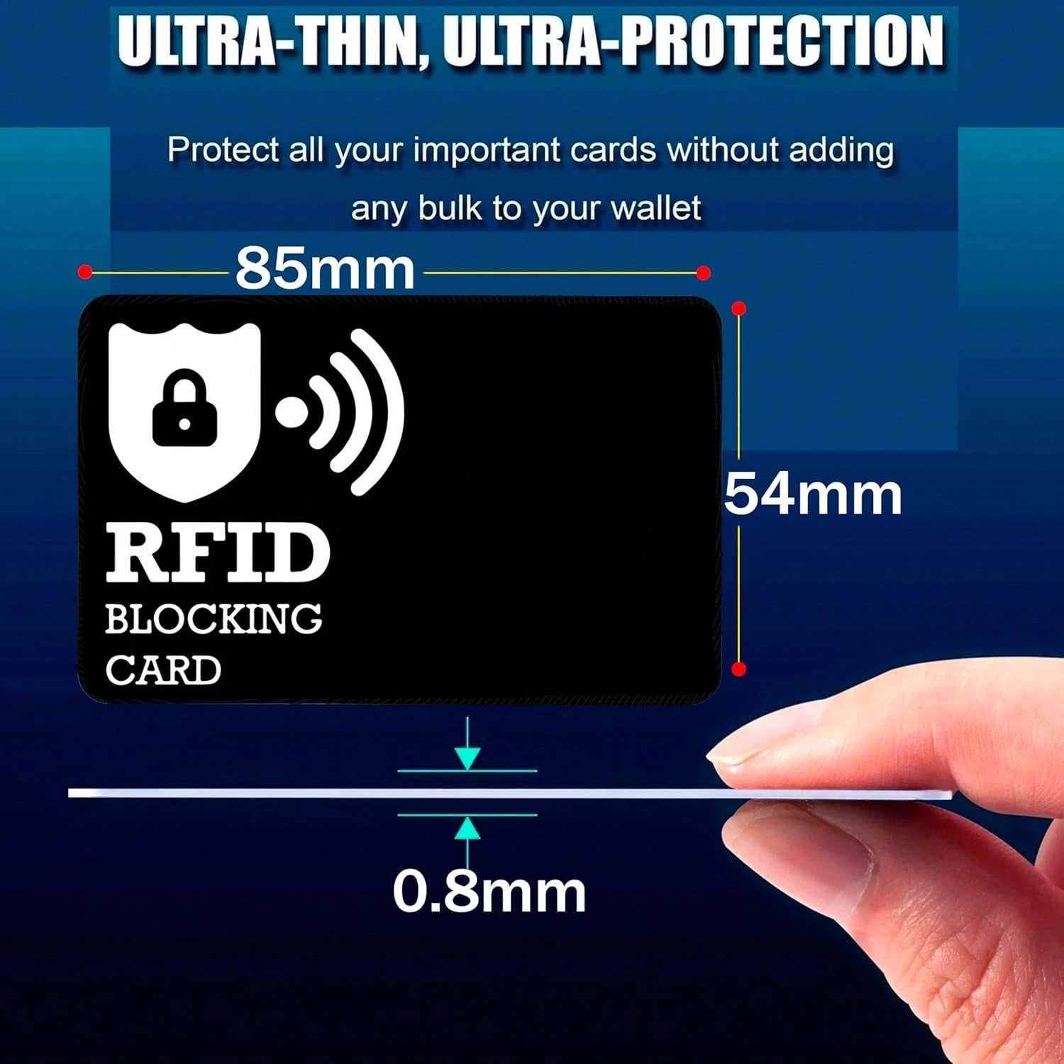 2/4 Pcs RFID Blocking Cards- Durable And Portable Design To Protect Your Credit/Debit Cards- Minimalist Style, Suitable For Daily Use, Anniversary Gift, Fun Gift, Small Gift, Gift Idea