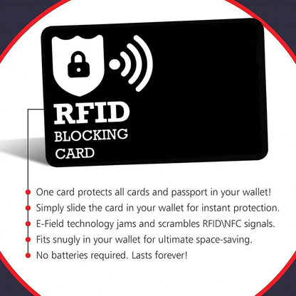 2/4 Pcs RFID Blocking Cards- Durable And Portable Design To Protect Your Credit/Debit Cards- Minimalist Style, Suitable For Daily Use, Anniversary Gift, Fun Gift, Small Gift, Gift Idea