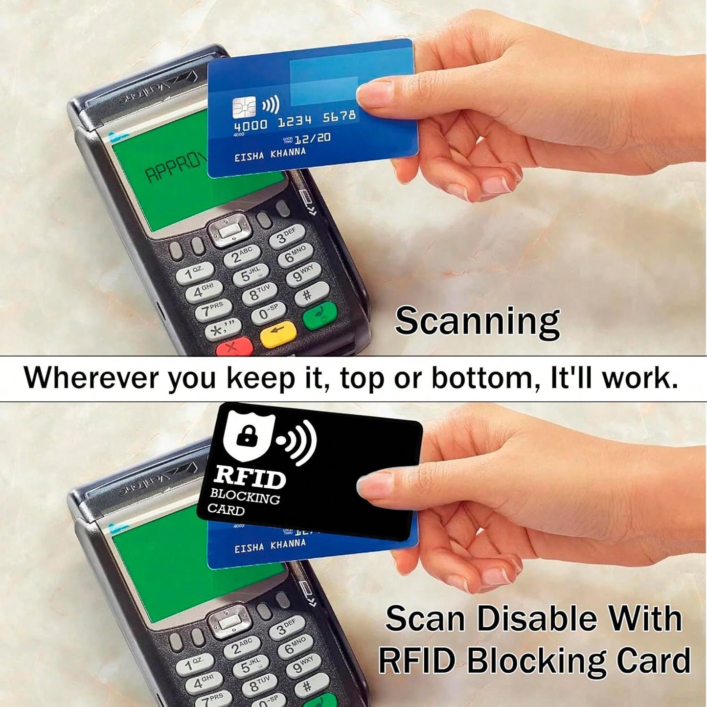 2/4 Pcs RFID Blocking Cards- Durable And Portable Design To Protect Your Credit/Debit Cards- Minimalist Style, Suitable For Daily Use, Anniversary Gift, Fun Gift, Small Gift, Gift Idea
