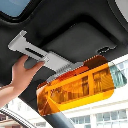 2-In-1 Day & Night Universal Car Sun Visor, Anti-Glare, UV Protection, Dual-Use, Reduces Glare & Brightness, ABS Material, Universal Fit, Suitable For Most Car Models