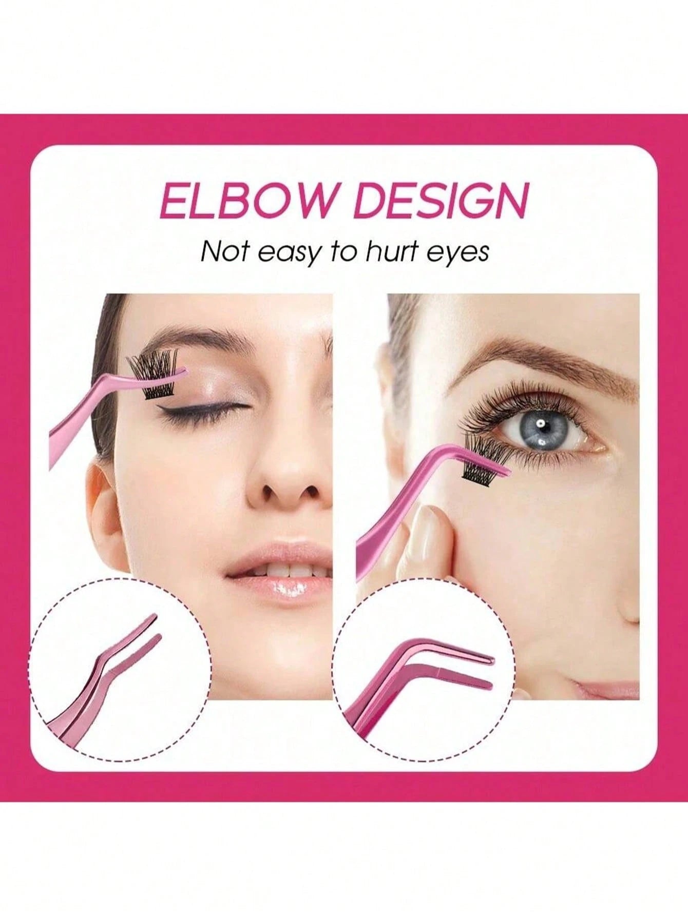 2-In-1 Multi-Purpose Eyelash Comb & Tweezers, Colorful Eyelash Curler, Creative DIY Eyebrow Brush, Stainless Steel Eyelash Extension Tweezers With Comb, Fashion New Design