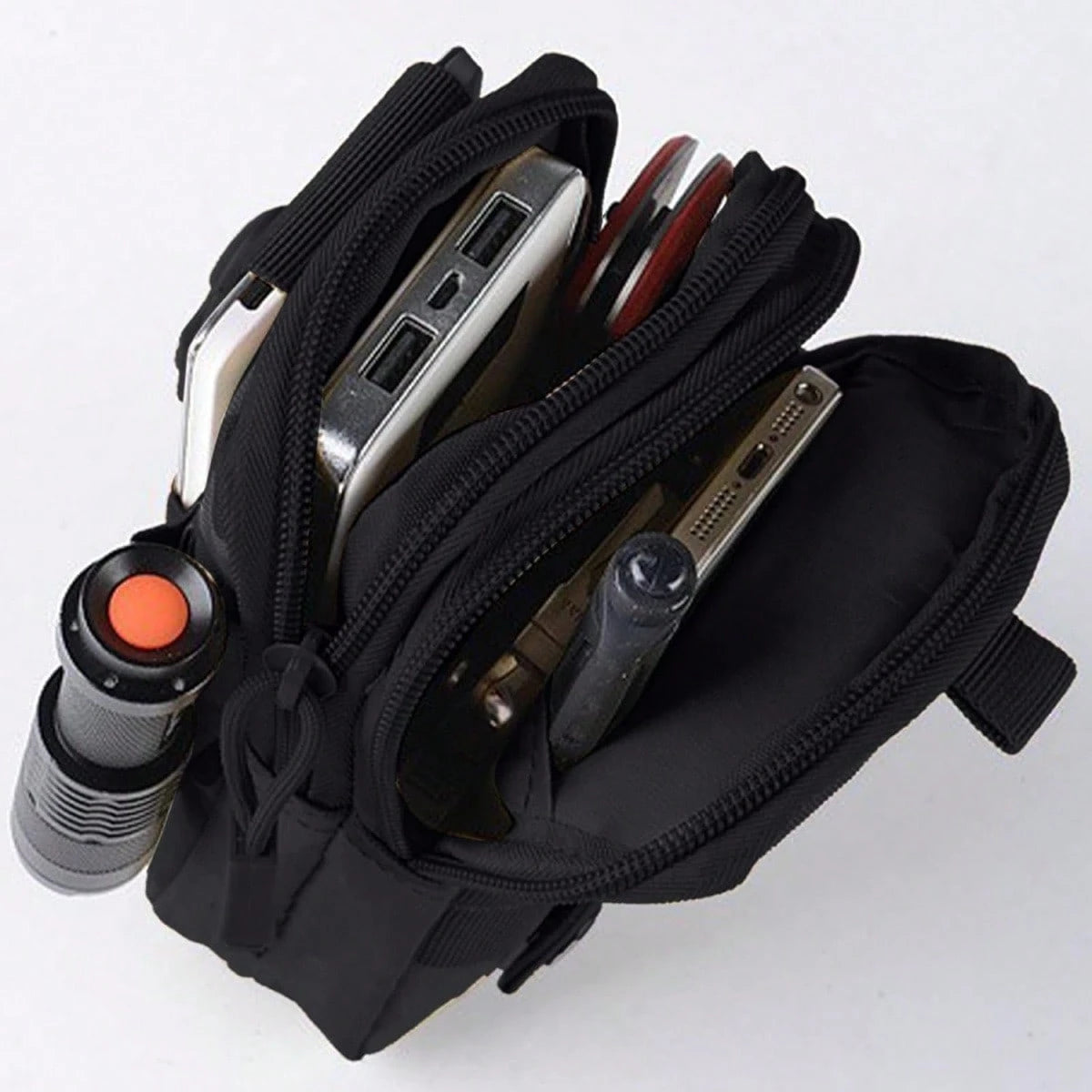 2-In-1 Tactical Waist Belt With Pouch- High-Strength Nylon Material, Adjustable Buckle- Multifunctional Outdoor/Hiking Survival Gear- Essential For Autumn Adventure, Holiday Camping Gift, Thanksgiv