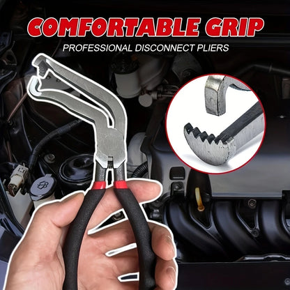 2-Piece Carbon Steel Electrical Disconnect Pliers Set, Automotive Electrical Connector Clamps, Rust-Proof Automotive Hose And Fuel Line Disconnect Tools, For Push Pin Plugs, Recommended For Use On Met