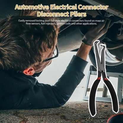 2-Piece Carbon Steel Electrical Disconnect Pliers Set, Automotive Electrical Connector Clamps, Rust-Proof Automotive Hose And Fuel Line Disconnect Tools, For Push Pin Plugs, Recommended For Use On Met