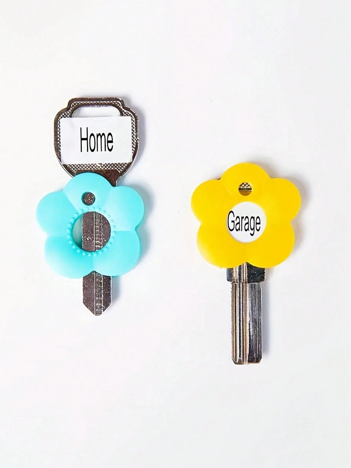 20/16/12/8/6/3/1pc Colorful Flower Keycaps (With Labels), Color-Coded Keycap Covers, Suitable For Home/Office Keyboards; Soft-Touch Keycap Covers With Identification Labels For Quick Key Identificatio