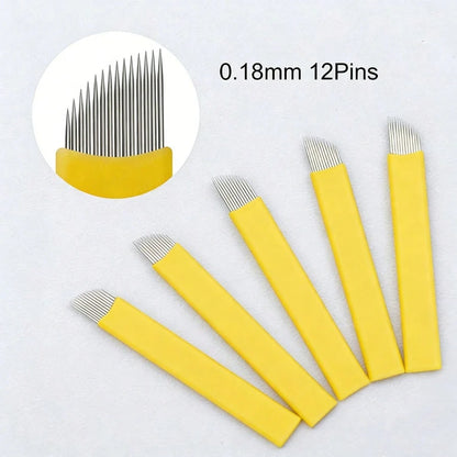 20/50pcs,Disposable Micro-Needle Kit For Permanent Makeup – Individual Packaging For Eyebrows, Eyeliner, And Lip Shaping – Suitable For Tattoo Artists And Beginners In Body Art Design – Tattoo Supplie