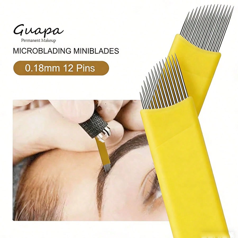 20/50pcs,Disposable Micro-Needle Kit For Permanent Makeup – Individual Packaging For Eyebrows, Eyeliner, And Lip Shaping – Suitable For Tattoo Artists And Beginners In Body Art Design – Tattoo Supplie