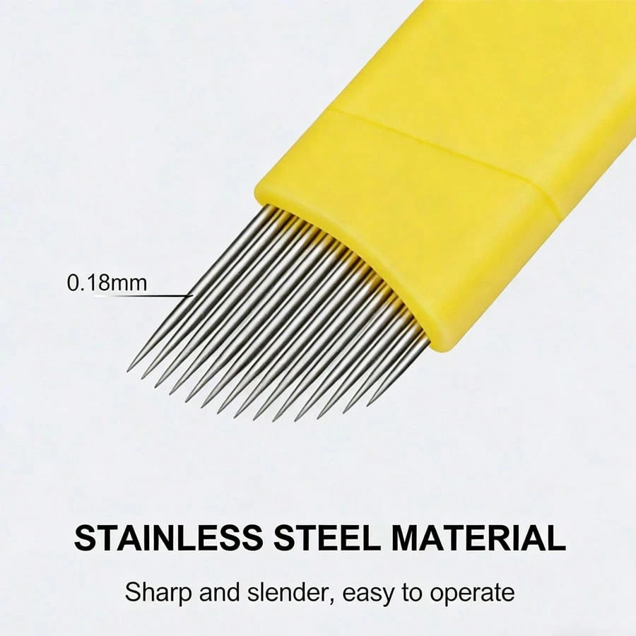 20/50pcs,Disposable Micro-Needle Kit For Permanent Makeup – Individual Packaging For Eyebrows, Eyeliner, And Lip Shaping – Suitable For Tattoo Artists And Beginners In Body Art Design – Tattoo Supplie