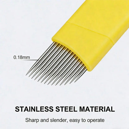 20/50pcs,Disposable Micro-Needle Kit For Permanent Makeup – Individual Packaging For Eyebrows, Eyeliner, And Lip Shaping – Suitable For Tattoo Artists And Beginners In Body Art Design – Tattoo Supplie