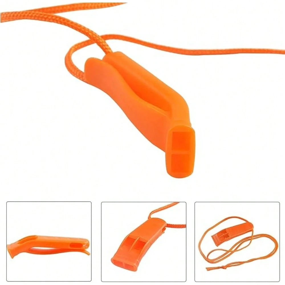 20 Emergency Safety Whistles With Bright Sounds, Plastic Rescue Whistles With Lashes, And Water Sports Whistles