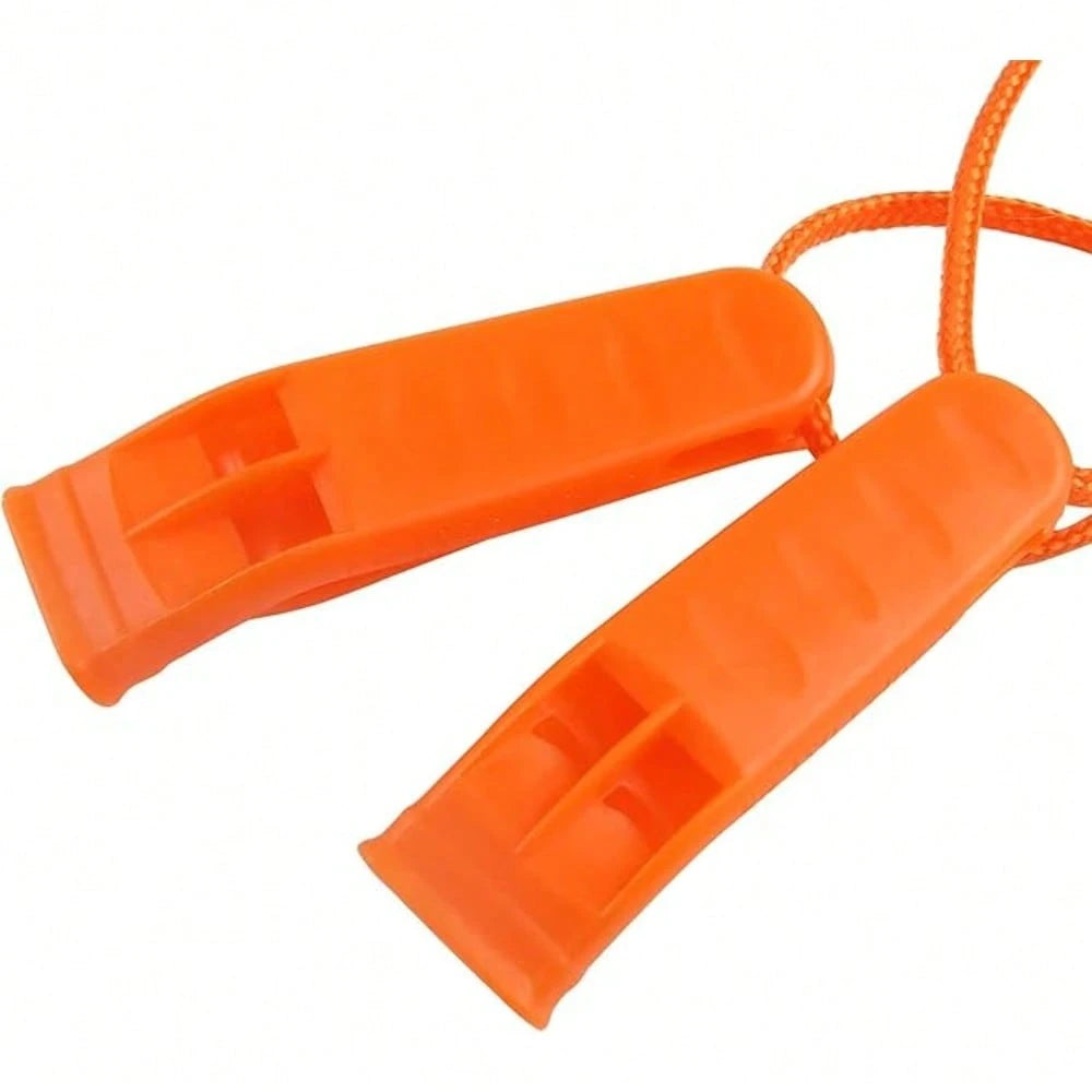 20 Emergency Safety Whistles With Bright Sounds, Plastic Rescue Whistles With Lashes, And Water Sports Whistles