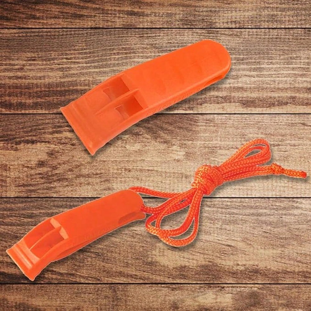 20 Emergency Safety Whistles With Bright Sounds, Plastic Rescue Whistles With Lashes, And Water Sports Whistles