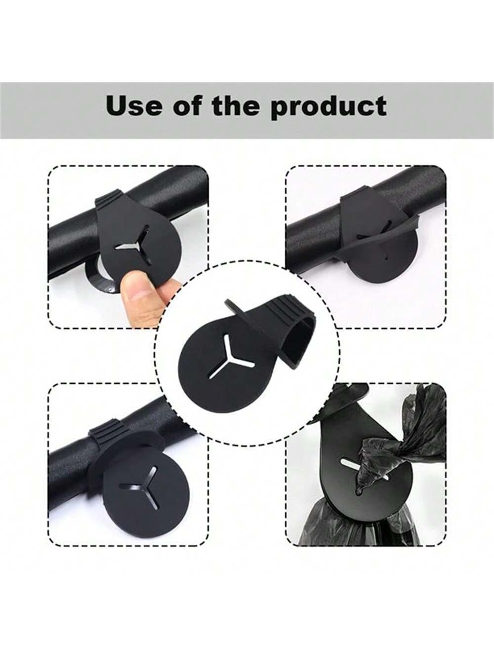 2024 Hot-Selling Pet Waste Poop Bag Holder With Handle, In-Stock Dog Poop Bag Dispenser, Hands-Free Clip, Leash, Waste Bag Bracket
