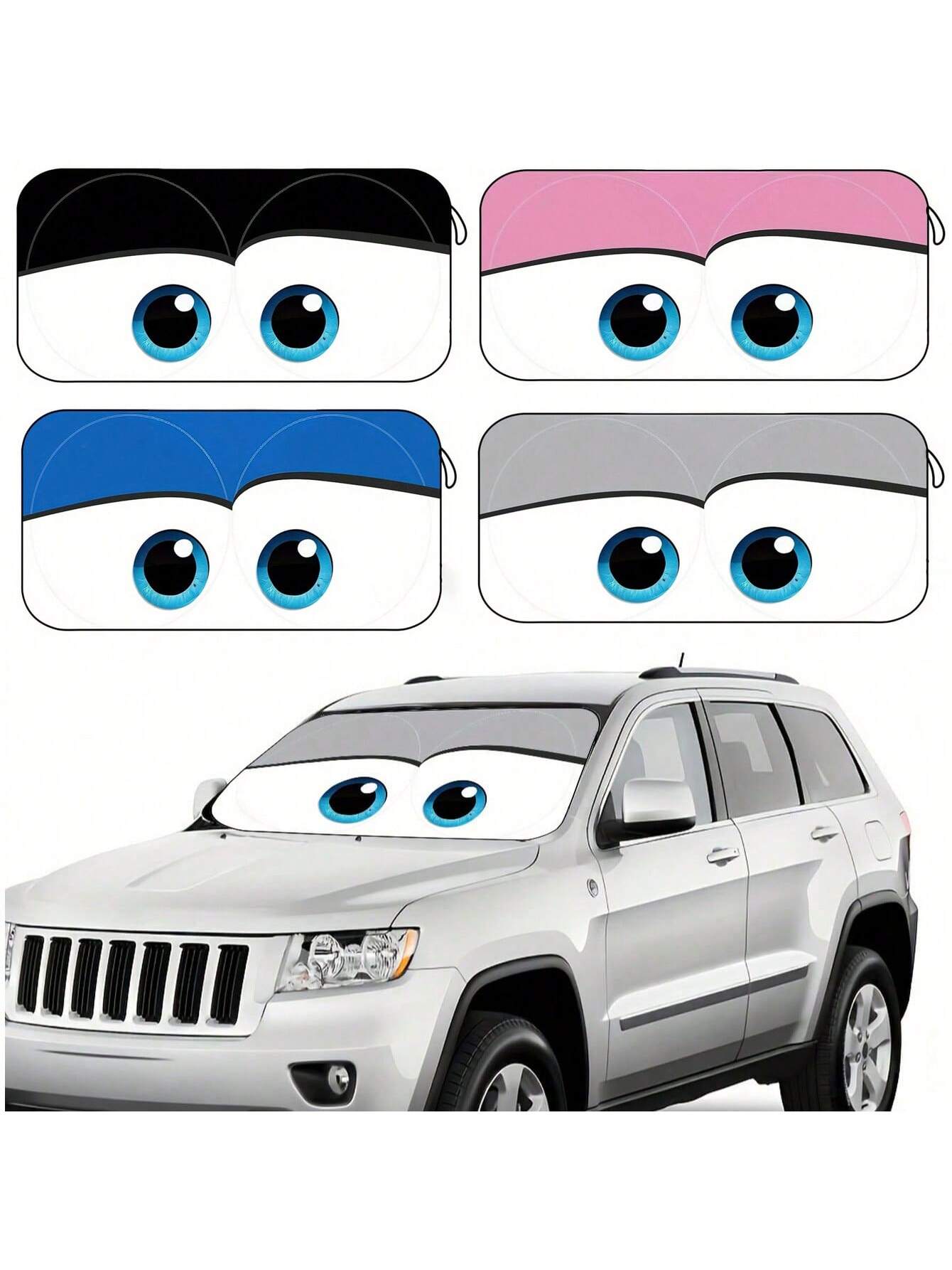 2025 Car Windshield Sun Shade, Foldable Windshield Cover, Blocks UV Rays, Keeps Vehicle Cool, Suitable For Cars & SUVs