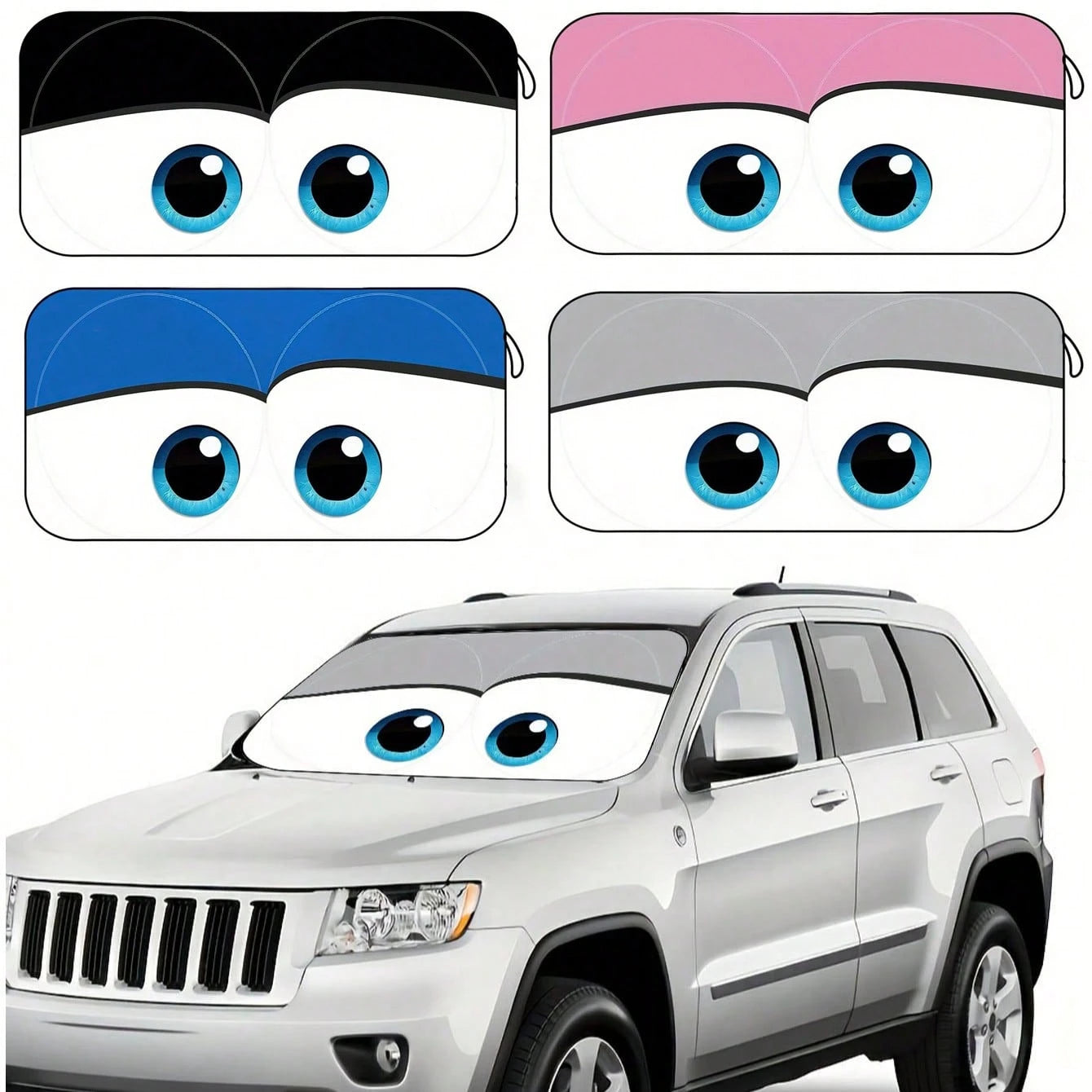 2025 Car Windshield Sun Shade, Foldable Windshield Cover, Blocks UV Rays, Keeps Vehicle Cool, Suitable For Cars & SUVs