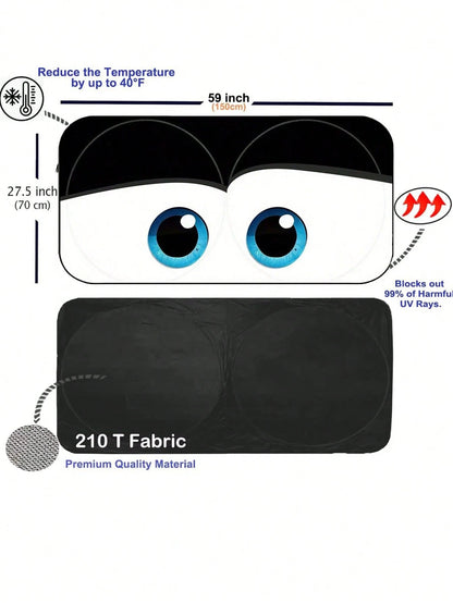 2025 Car Windshield Sun Shade, Foldable Windshield Cover, Blocks UV Rays, Keeps Vehicle Cool, Suitable For Cars & SUVs