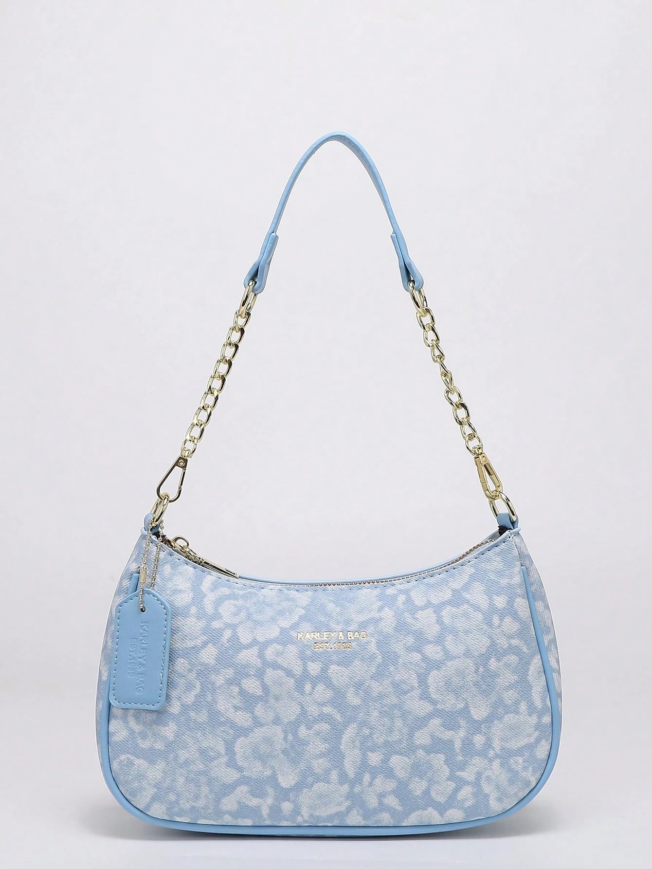 2026 New Fashion Classic Versatile Letter Graphic Design Solid Color PU Leather Crescent Shoulder/Underarm Bag, Stylish Printed Bag, Y2K Shoulder/Underarm Bag, Suitable For Shopping, Can Be Handheld O