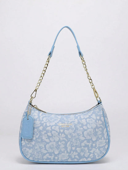 2026 New Fashion Classic Versatile Letter Graphic Design Solid Color PU Leather Crescent Shoulder/Underarm Bag, Stylish Printed Bag, Y2K Shoulder/Underarm Bag, Suitable For Shopping, Can Be Handheld O