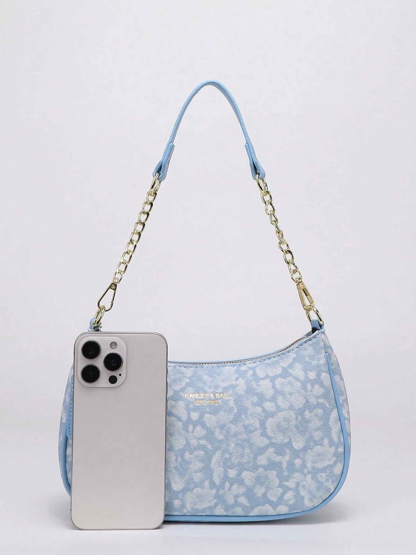 2026 New Fashion Classic Versatile Letter Graphic Design Solid Color PU Leather Crescent Shoulder/Underarm Bag, Stylish Printed Bag, Y2K Shoulder/Underarm Bag, Suitable For Shopping, Can Be Handheld O