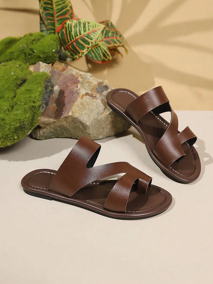 2026 New Plus Size & Wide Width Elegant Niche High-End Indoor Outdoor Beach Party Comfortable Flat Flip Flops,Travel Essentials For Summer