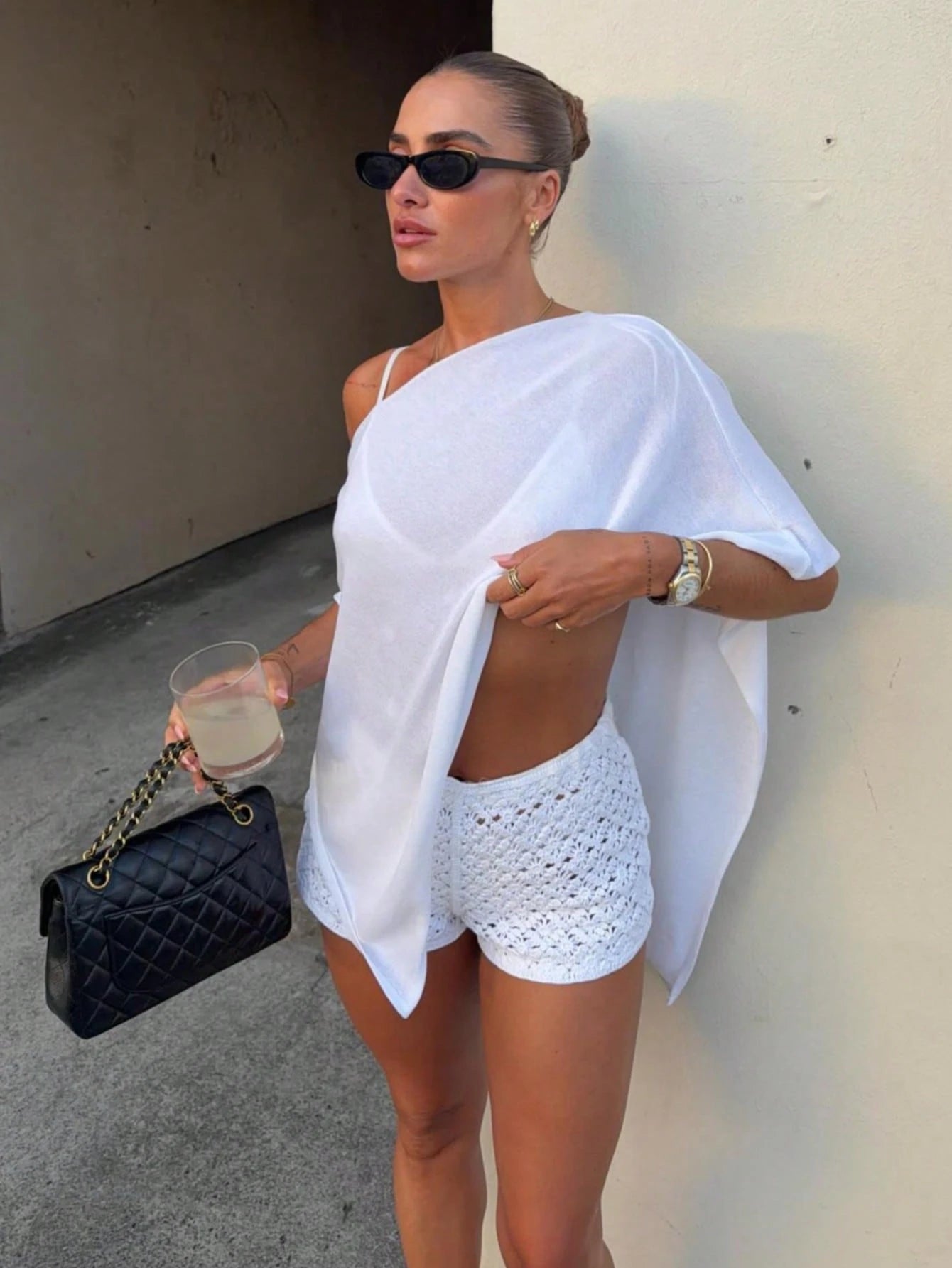 2026 New Women's Fashion Elegant Loose Knit Top, Suitable For Daily Wear And Casual Travel, Effortless Style Vacation