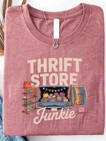 2026 Summer T-Shirts,Vintage T Shirts,Thrift Store Graphic Tee Retro 80s 90s Aesthetic Shirt Teacher Shirts Back To School Shirts