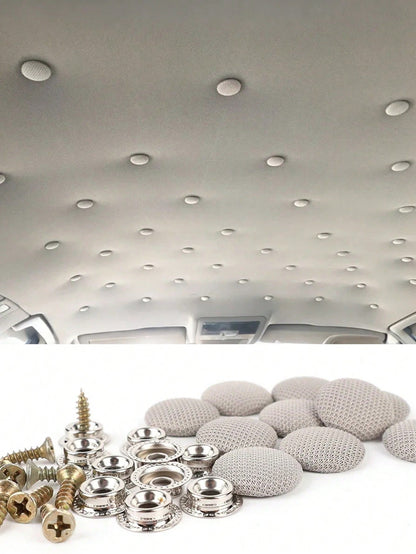 20Pcs Car Headliner Repair Clips – For Fixing Sagging Headliner Fabric, No Drilling Required, Easy Install Buttons Nails Free, Suitable For Velvet Or Fabric Interior, Universal Fit All Car Models,, P