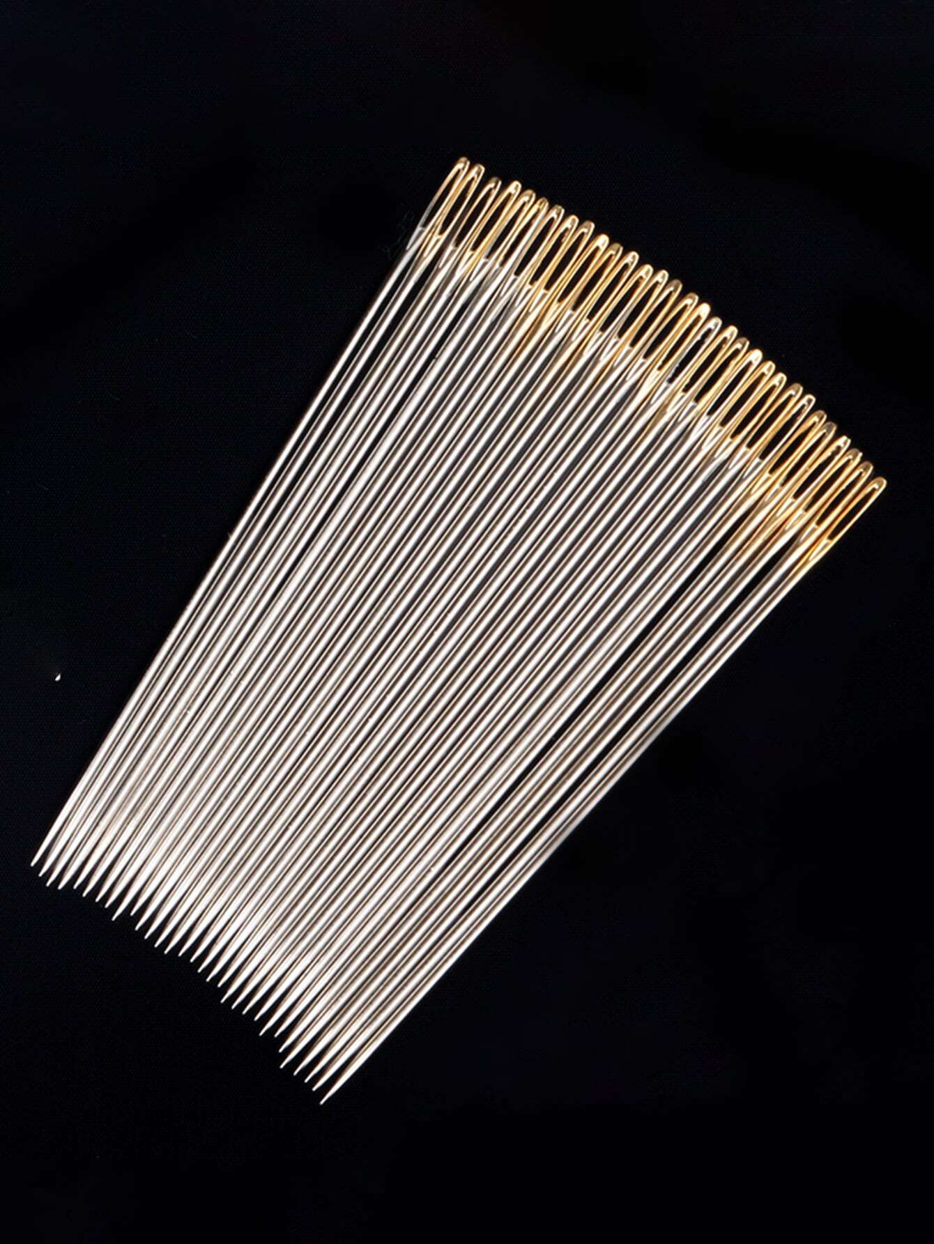25pcs Gold Tail Big Eye Hand Sewing Needles