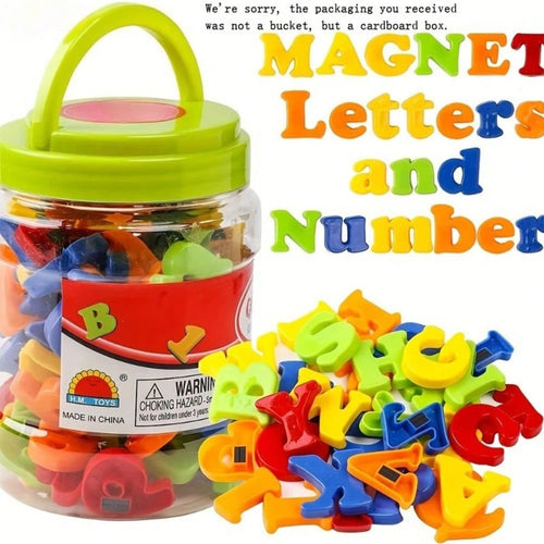 26pcs Magnetic Letter Spelling Toy Set- Ideal For Early Language Learning, Spelling And Teaching: Great For School Education And Home Learning Materials, Halloween, Christmas Gifts, Alphabet Fridge M
