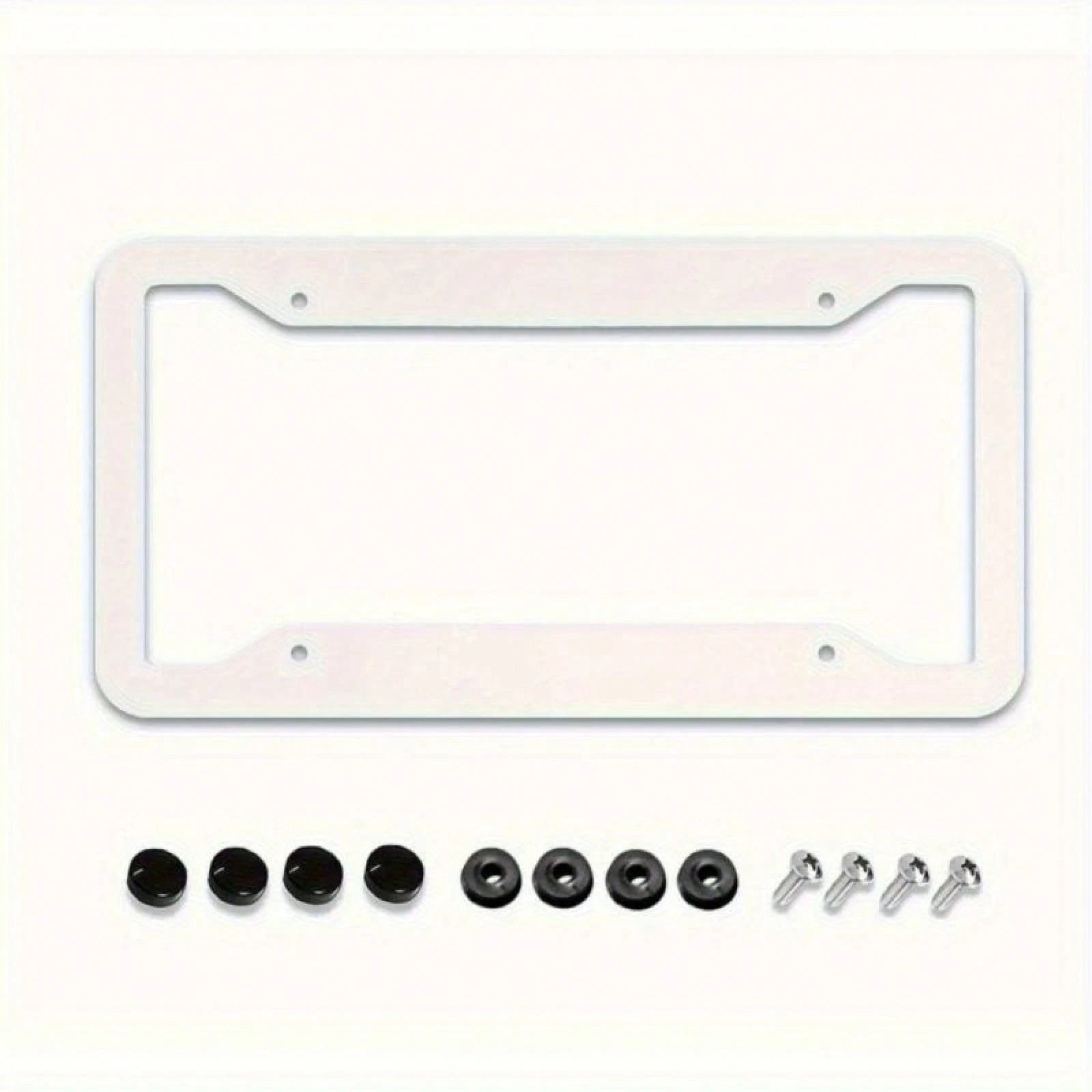 2D Flat, 2D Flat2D Metal License Plate Frame| 12x6inch Aluminum, Black Leopard Print, Suitable For Sedans, SUVs, Pickups, And Commercial Vehicles, Includes Mounting Screws And Washers, Durable And St