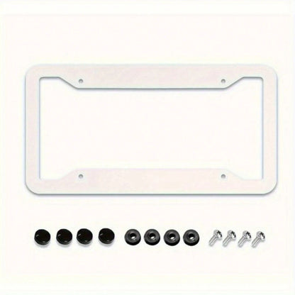 2D Flat, 2D Flat2D Metal License Plate Frame| 12x6inch Aluminum, Black Leopard Print, Suitable For Sedans, SUVs, Pickups, And Commercial Vehicles, Includes Mounting Screws And Washers, Durable And St