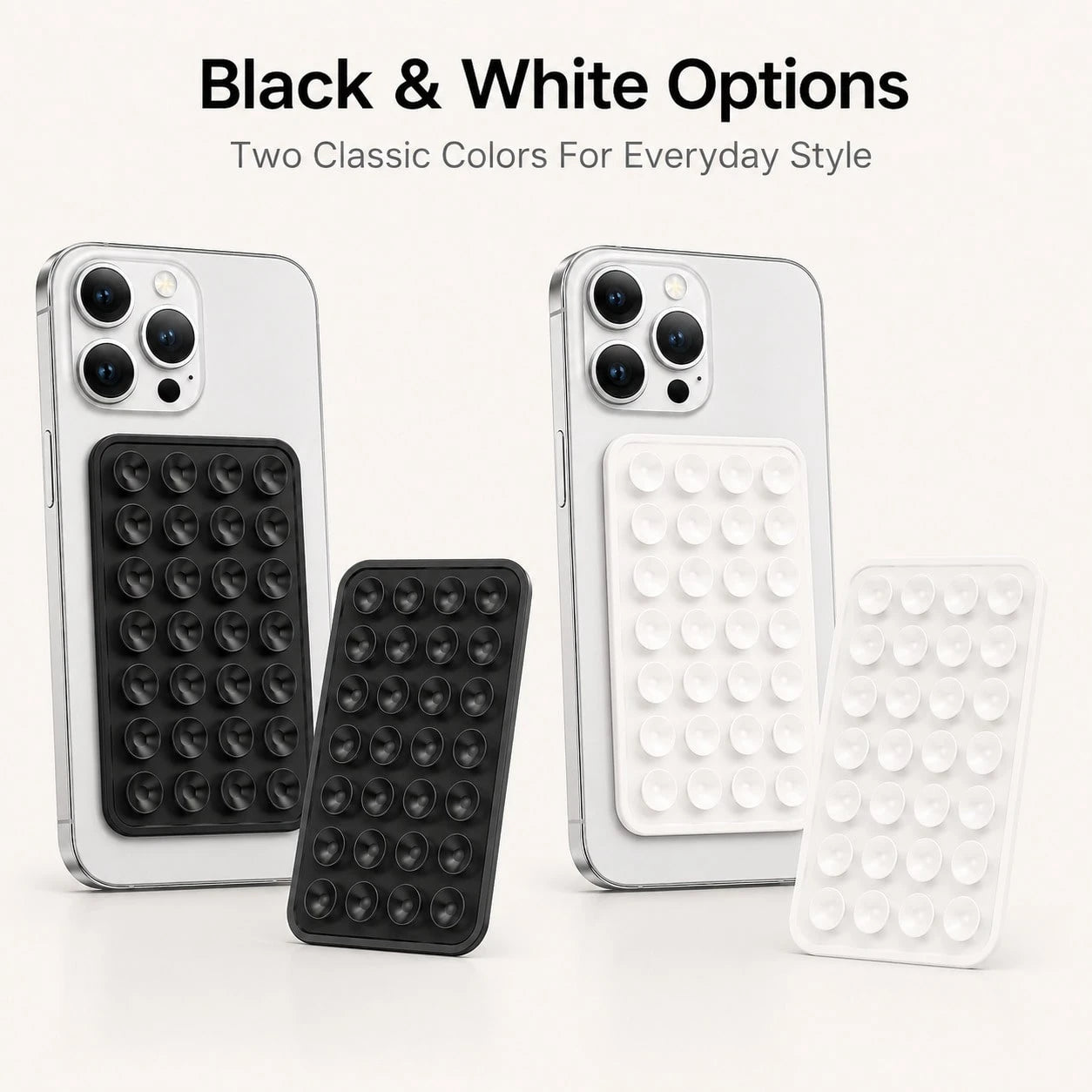 2pc Silicone Suction Cup Phone Case Holder, Transparent Silicone Suction Cup Phone Case Holder, Single-Sided Suction Cup, Adhesive Phone Stand, Phone Accessories, Suction Cup Phone Holder, Octobuddy