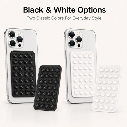 2pc Silicone Suction Cup Phone Case Holder, Transparent Silicone Suction Cup Phone Case Holder, Single-Sided Suction Cup, Adhesive Phone Stand, Phone Accessories, Suction Cup Phone Holder, Octobuddy